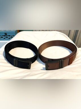 LOT of 2 FAIRWIN Men's Ratchet Belt - Tactical - Nylon Belt w/Adjustable Buckle